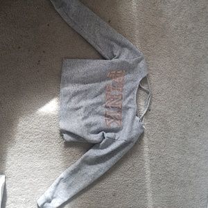 PINK crop top crew neck